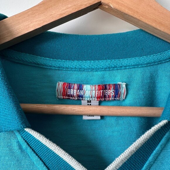 Urban Outfitters Reggie Soccer Jersey Tee Size M Teal blue - Picture 6 of 10